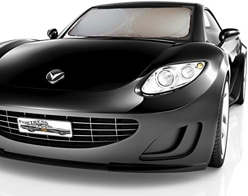 Pop-up Sun Shade Windshield Cover - UV Ray Deflector by Fortress Auto