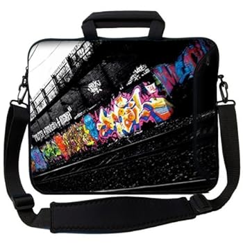 MySleeveDesign Sacoche en néoprène pour ordinateur portable avec bandoulière 15,6 pouces / 17,3 pouces - PLUSIEURS MODELES MySleeveDesign Sacoche en néoprène pour ordinateur portable avec bandoulière 15,6 pouces / 17,3 pouces - PLUSIEURS MODELES