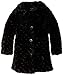 Calvin Klein Little Girls' Colored Faux Fur Jacket, Black, 6
