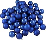 Club Pack of 60 Cobalt Blue Shatterproof Christmas Ball Ornaments 2.5