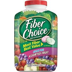 Fiber Choice Chewable Fiber Supplement Assorted Fruit (220 Tablets)