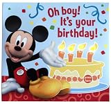 Mickey Mouse Kids Birthday Greeting Card with Lights