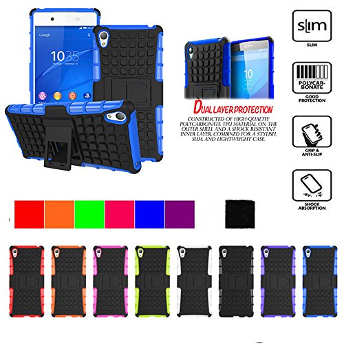 Sony Xperia Z4 Case,xperia Z4 Case Super Protective*new*design,[shockproof Absorbing][heavy Duty Armor],the Best Case Rugged Dual Layer Armor with Kickstand Cover Case for Sony Xperia Z4 (blue)