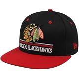 New Era Chicago Blackhawks Black-Red Underline Snapback Adjustable Hat