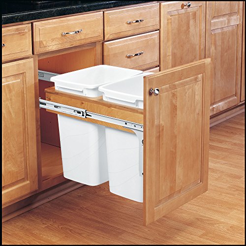 Rev-A-Shelf - 4WCTM-18DM2 - Double 35 Quart Top Mount Waste Containers