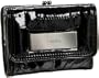 Calvin Klein Patent Padding Wallet,Black,one size