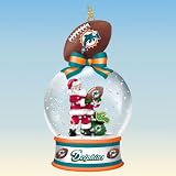 Miami Dolphins Snow Globe Ornaments