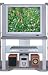 Modern Contemporary Silver Grey Finish Metal & Glass TV Stand