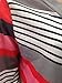 Women's Geometric Striped Print Drape Front Knit Cardigan (S, Red)