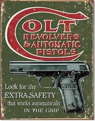 COLT - Extra Safety Tin Sign