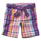 Girls' Cherokee® Multicolor Plaid Tie Belt Bermuda Short S
