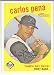 2008 Topps Heritage 244 Carlos Pena (Baseball Cards) Tampa Bay Rays