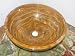 Gold Brown Onyx Bathroom Sink Above Vanity Top Vessel Style or Undermound Installatio...