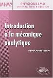 Introduction à la mécanique analytique : Niveau M1-M2