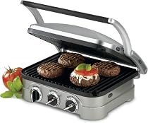 Cuisinart GR-4 Griddler Stainless-Steel 4-in-1 Grill/Griddle and Panini Press