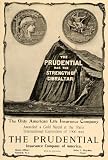 1900 Ad Prudential Insurance Gibraltar French Coin Flag - Original Print Ad