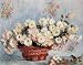 All Products : Basket Of Chrysanthemums, 1878-Mini PREMIUM GRADE Rolled CANVAS Art Print Claude Monet 10x8
