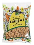 Review Health Best  / Health Best Cashews Dry Roasted Salted, 6-Ounce Units (Pack of 6)