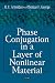 Phase Conjugation in a Layer on Nonlinear Material
