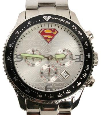 Superman Returns Chronograph Watch Rare Wb Dc Limited