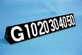 Football Foam Filled Sideline Markers (Black With White Numbers)