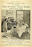 1893 Ad Standard Lighting Vapor Range Stoves Wife Kids - Original Print Ad