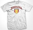 Espana Flag Crest T-shirt, Spain Viva Espana Shirt, International Soccer T-shirts (Many Colors Available)