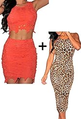 Lace Spring Summer Winter Sleeveless Polyester/Spandex Leopard Print Midi Dress 