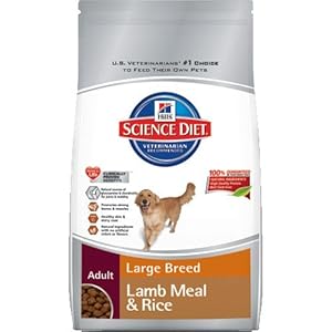 Hill's Science Diet Adult Lamb Meal & Rice Recipe Large Breed Dry Dog Food Bag, 33-Pound Hill's Science Diet Adult Lamb Meal & Rice Recipe Large Breed Dry Dog Food Bag, 33-Pound