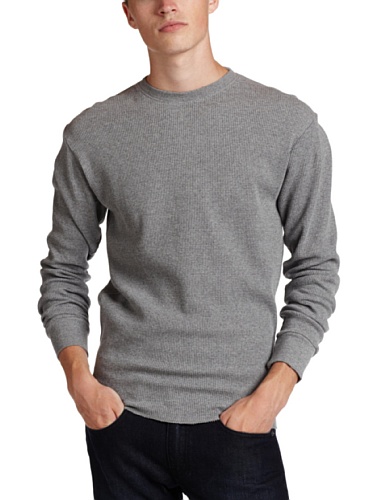 Modern Culture Mens Modern Culture Mens Long Sleeve Thermal Shirt, Ash, Small