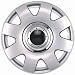 Automotive : Drive Accessories KT1004-15S/C/BK 15" Silver and Chrome with Black Center ABS Plastic Wheel Cover Replica Hubcaps - Pack of 4