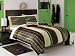 Boys Quiksilver Surfer Stripe Brown Cream Comforter Set Dec Pillow