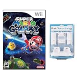 Wii Super Mario GALAXY Game PLUS Dual Charger for Wii