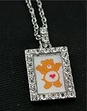 Officially Licensed Tenderheart Bear Care Bear Charm Necklace with Crystals