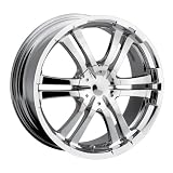 17x7 ION Alloy Style 114 (Chrome) Wheels Rims 4x100 114.3 (114-7701C) by ION Alloy