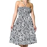 Alki'i Women's One-size-fits-all Tube Dress/Coverup with Animal Print (Zebra/Leopard/Cheetah/Giraffe)