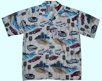 Ford Mustang Cars Route 66 Hawaiian Shirt