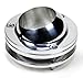 Ididit Steering 2401550040 2â€ Polished Aluminum Chrome Swivel Ball Floor Mount