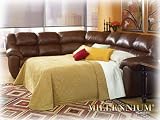Sonoma Brown Sectional By Ashley Furniture With Silver Shipping
