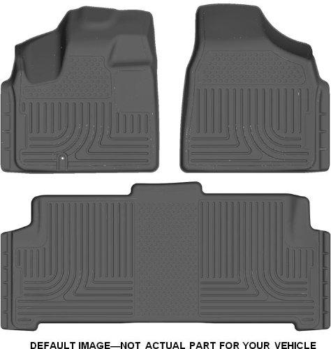 Husky Liners Custom Fit Front and Second Seat Floor Liner Set for Select Dodge Ram Models (Grey) On Sale