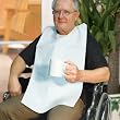 Disposable Adult Tie-Back Poly Bibs (Set of 50)