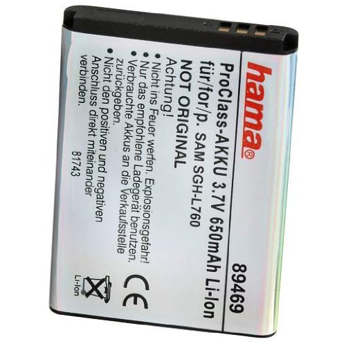 Hama ProClass-Akku Li-Ion 650 mAh f&uuml;r Samsung SGH-L760 Preisvergleich