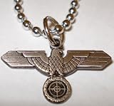 German Eagle SNIPER SCOPE Military Army Pendant Necklace w/ ball Chain