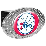 NBA Philadelphia 76ers Metal Diamond Plate Trailer Hitch Cover