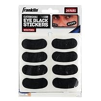 Franklin Sports Eye Black Stickers with White Pencil
