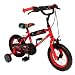 Disney Pixar Cars 12 Inch Bike with Stabilisers For Boys Ages 2-4 Years in Red.