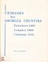 Censuses for Georgia counties: Taliaferro, 1827, Lumpkin, 1838, Chatham, 1845 (Census series)