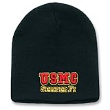 New Plain Black Military USMC Semper Fi Beanie