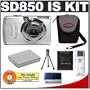 Canon PowerShot SD850 IS Digital ELPH 8.0 Megapixel Camera + High Speed USB 2.0 SecureDigital (SD) Card Reader + Spare NB-5L Battery for Canon + Padded Carrying Case