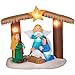 Lighted Airblown Nativity Scene - 7'